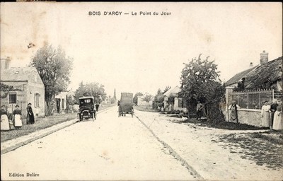 Postcard Bois-d'Arcy Yvelines, Le Point du Jour, street lot, residents - 3479056