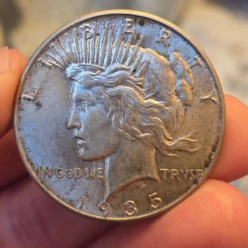 1935 #1 Peace Silver Dollar AU lcpa