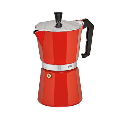 Cilio Classico Stovetop Espresso Maker 15 Ounce Red