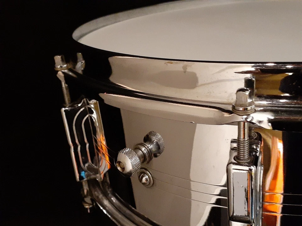 Caja de latón Leedy Vintage 65 Shelly Manne usada 14x5,5 pulgadas Foto 4 de 4