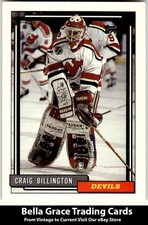 1992-93 Topps Craig Billington #48 New Jersey Devils NHL Hockey