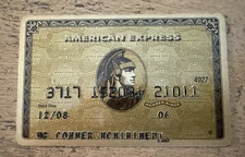 American Express Gold Card Expired 2008 No Signature