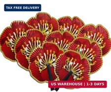 10 Pieces Chinese Paper Fans,Rose Folding Hand Fans Handheld,Chinese New Year 20