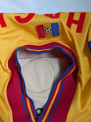 Euro1996 ルーマニア代表　ハジ　新品紙タグ付き　当時物ユニフォーム Authentic Vintage Gheorghe Hagi Romania 1996 EURO 96 Adidas