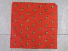 JOSE CUERVO Tequila Red w/ Logo Print Square Bandana Scarf