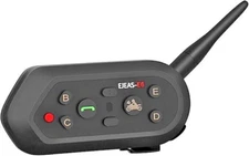 EJEAS® E6 Motorcycle Helmet Bluetooth Intercom Headset 6 Riders 1200m with High 