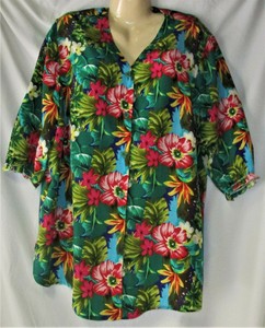 camisa tropical mujer