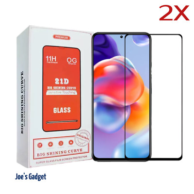2x Panzerfolie Xiaomi Redmi Note 11 12s 12Pro 5G Displayschutzglas Full Screen