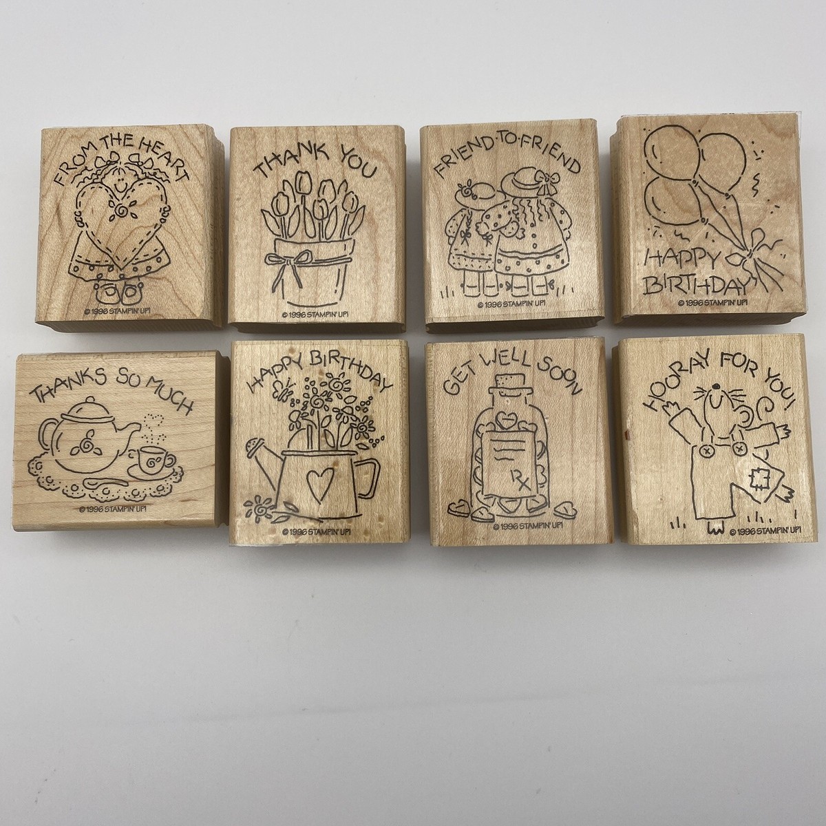 Impress Cards+Crafts & Savvy stamps スタンプ 1 lot of 6 Background Stamps - RubberStampede, Savvy