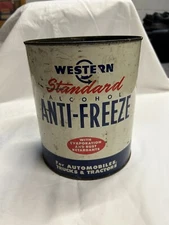 Vintage Western Auto Antifreeze Can - One Gallon Tin Can 