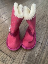 Kids OshKosh B'Gosh Girls Pink Suede Mid-Calf Boots - Toddler Size 5