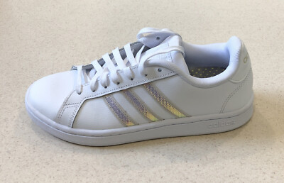 adidas Women's Grand Court FW3734 White Aluminum, Size 7 | eBay