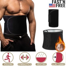 Waist trainer sweat belt Fat Burner Men Trimmer Sauna Body Shaper Shapewear Band