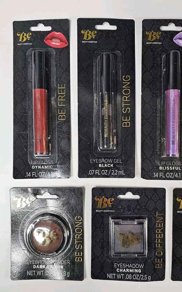 Beauty Essentials BE 9 Piece Lot - Eyeshadow, Lip Gloss, Mascara, Brow Gel - Image 2 of 3