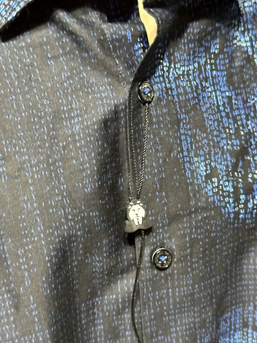 MAC#OO Italian Engineered Fabric Shirt With Hidden Skulls Size 3X - Picture 5 of 12
