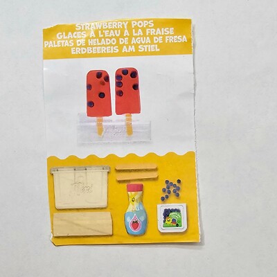 Strawberry Pops Miniverse Cafe Series 3, *NEW RESIN*