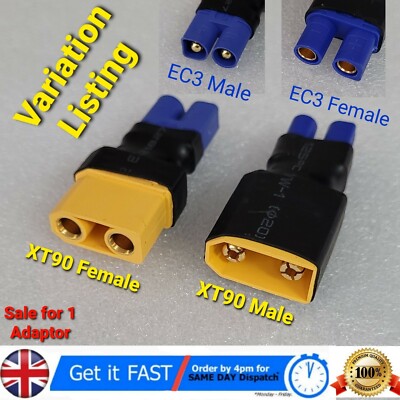 EC3 auf XT90 Buchse Stecker Stecker Adapter für RC Lipo Akku Ladegerät ESC