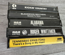 Vintage Lot of 5 Cassette Tapes Country & Gospel Artists