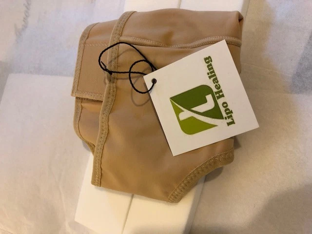 CHIN COMPRESSION FACE MASK POST SURGERY W/ FREE LIPOFOAM | HOOK & EYE | USA MADE - Image 4 of 4