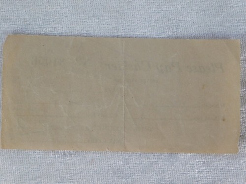 VTG 1924 STATLER HOTEL ROOM RECEIPT PAPER STUB - Picture 2 of 2