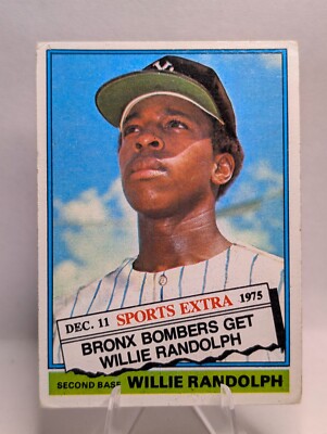 1976 Topps Traded Willie Randolph #592T New York Yankees