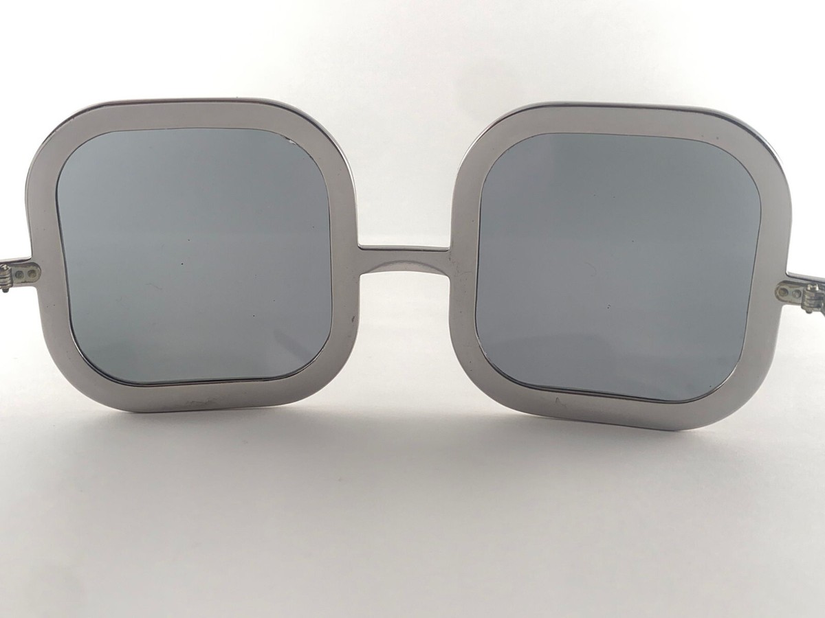 Vintage Renauld Silver Oversized Frames Sunglasses Made in USA Renauld Sunglasses In Vintage Sunglasses for sale | eBay main image 3