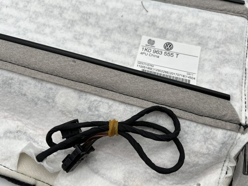 OEM VW Sitzbezug Fahrersitz Alcantara schwarz Stoff Sitzfläche links Golf 6 Sitz - Picture 9 of 13