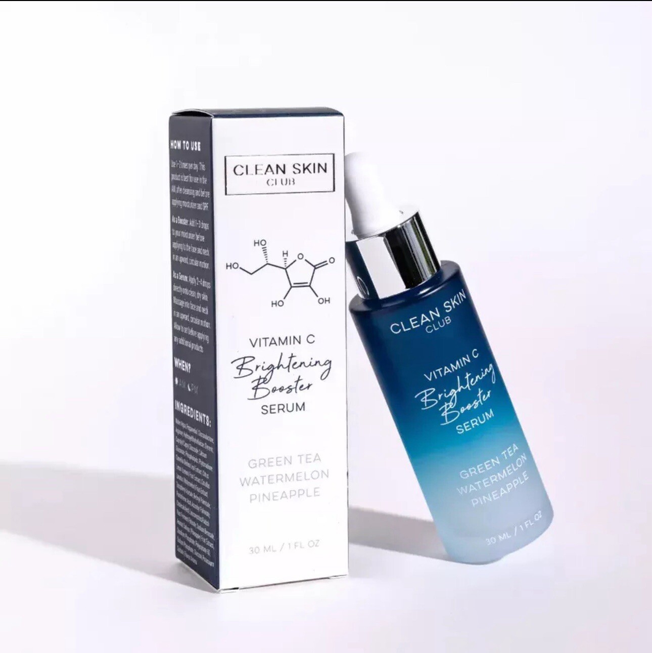 Vitamin C Brightening Booster by Clean Skin Club | All in One Serum | Skincare