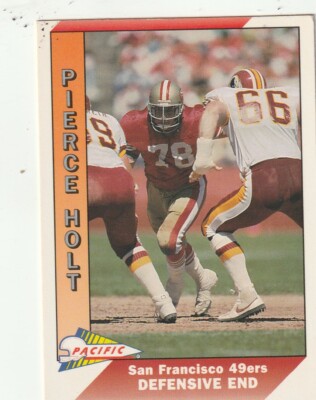 FREE SHIPPING-MINT-1991 Pacific Pierce Holt #460 49ERS PLUS BONUS CARDS