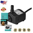 Energy Efficient 170 Gph Fountain Pump with Adjustable Flow and Shut-Off Tech