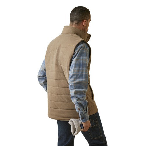 Ariat Rebar Valiant Stretch Canvas Water Resistant Insulated Vest, Size 2XL,