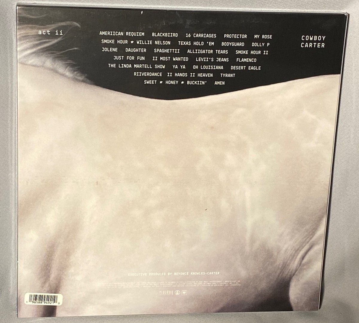 LP BEYONCE Cowboy Carter (180g 2LP Vinyl, SONY, 2024) NEW MINT