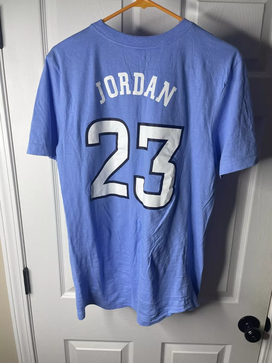 Men 23 Michael Jordan Jersey Blue North Carolina Tar Heels