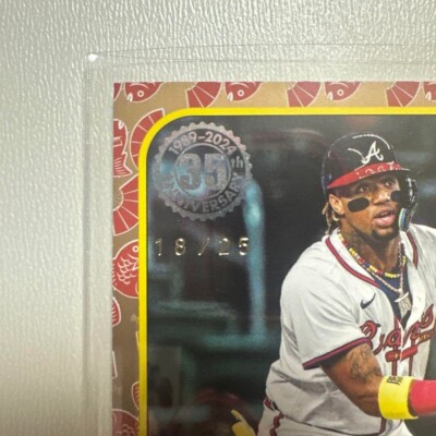2024 Topps Japan Ronald Acuna Jr Relic Bat Card /25 Braves Game