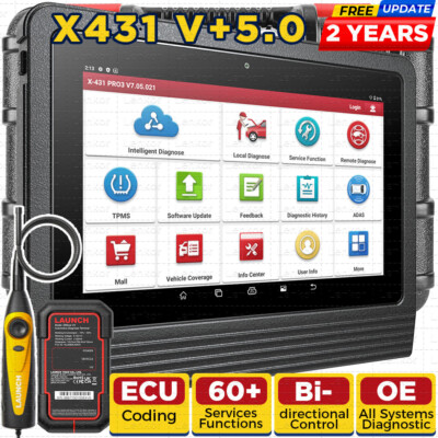 LAUNCH X431 PRO3S+ V5.0 PRO Bidirectional Car Diagnostic Scanner Tool Key Coding