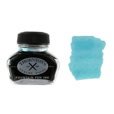 Thornton's Luxury Goods Fountain Pen Ink Bottle, 30ml - Robins Egg Blue