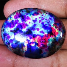 91.85 CT Multi Color LABRADORITE Flashing Oval Cabochon 30x39x8 mm Gemstone CA14