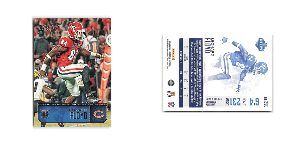Leonard Floyd Rookie 2016 Panini Prestige #290 Chicago Bears Football Card NM - Image 3 of 3