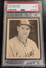 1939 Play Ball Leo Durocher PSA 4 VG-EX (JUST GRADED) HOF #6 Brooklyn Dodgers