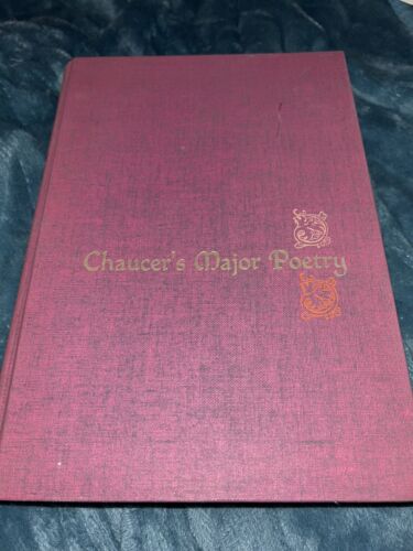 Chaucer’s Major Poetry Large Hardcover Meredith, 1963 Not Ex-library Great!