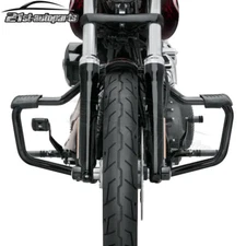 For Harley 06-17 Dyna Fat Bob Street Bob Front Mustache Engine Guard Crash Bar