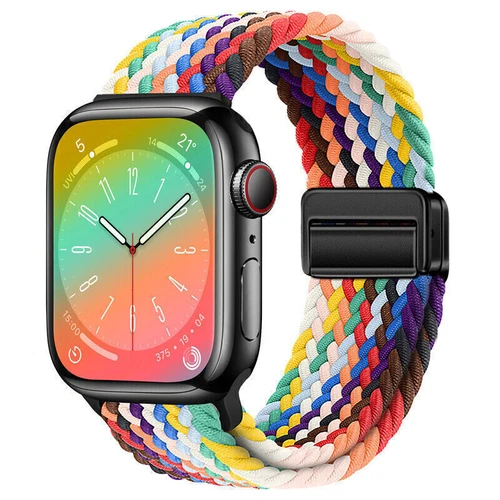 Magnet Nylon Armband für Apple Watch Ultra 2 49mm & Serie 1-9,Ersatzband 38-45mm - Bild 2 von 101