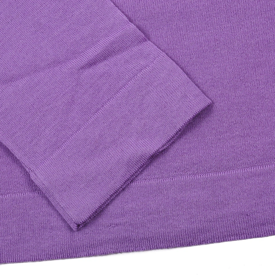 NWT $550 BALLANTYNE Lavender Superfine Merino Wool Sweater M (Eu 50) - Image 3 of 4