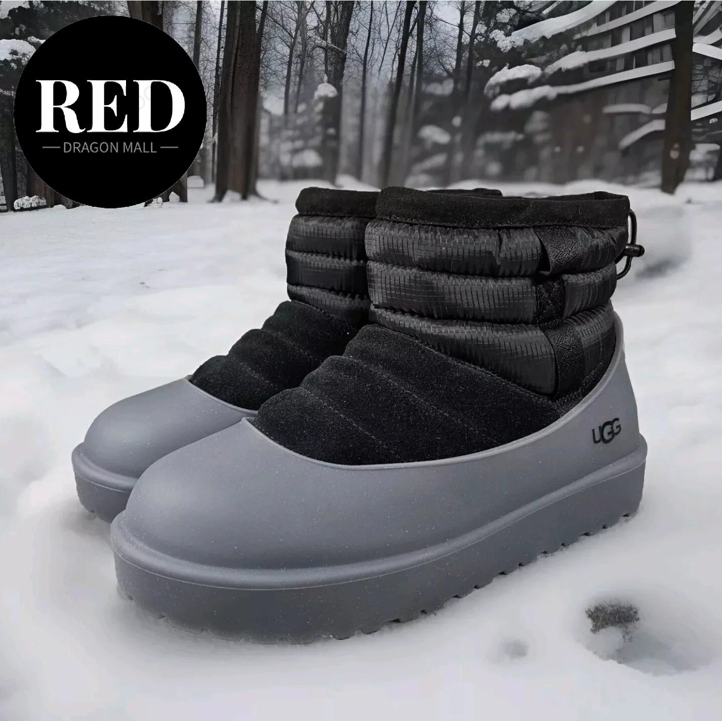 UGG Classic Mini Pull-On Weather Waterproof Insulated Boots - Men's Size 8