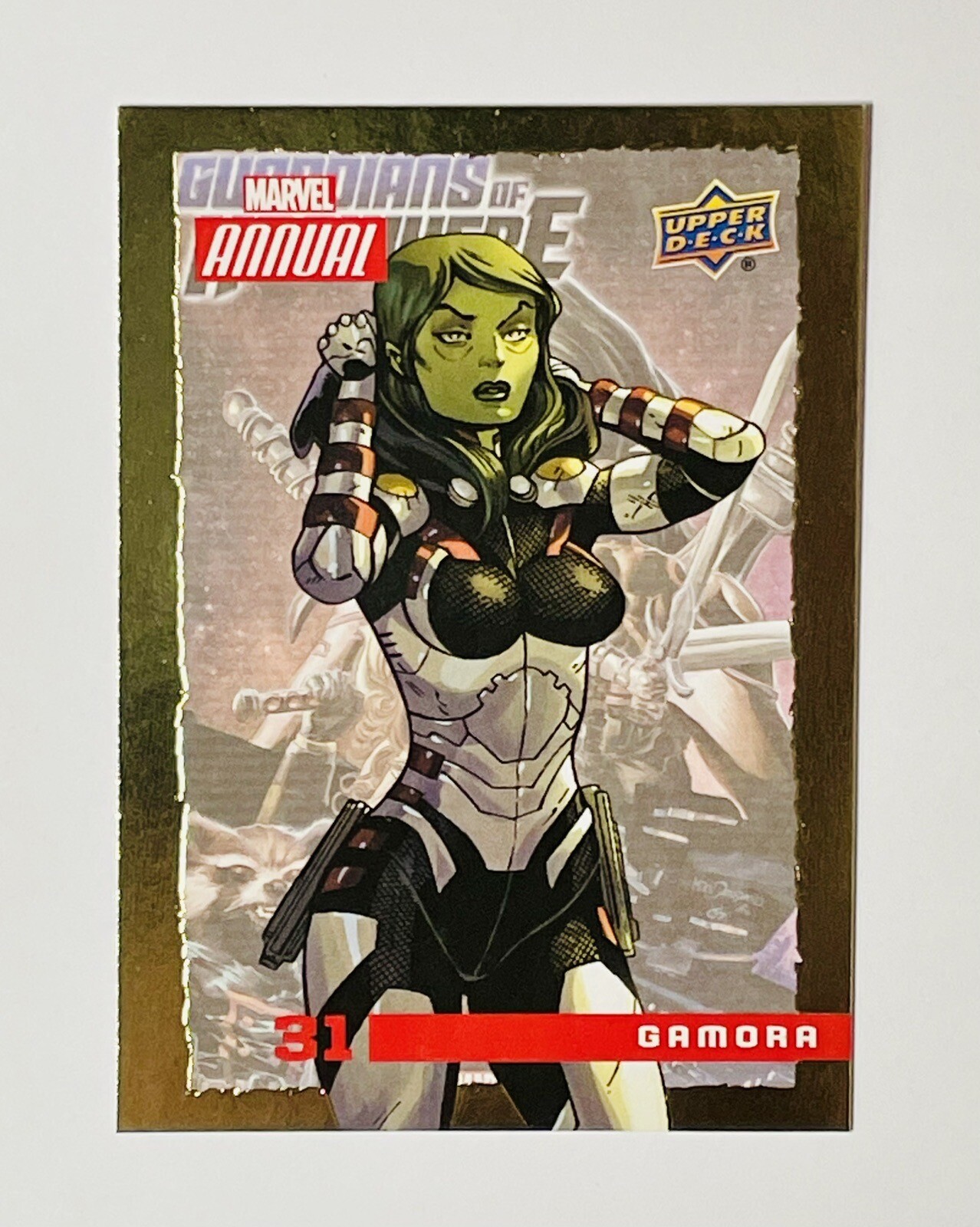 2016 Upper Deck Marvel Annual Gold Parallel Gamora #31