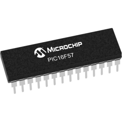 PIC16F57-I/P 8-Bit-Microcontroller 20MHz 2048x12 Bit Flash 12 I/O DIP28