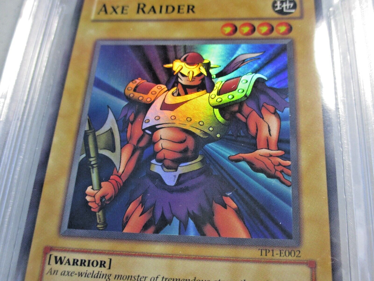 Axe Raider TP1-E002 BGS 8.5 YuGiOh European English Tournament