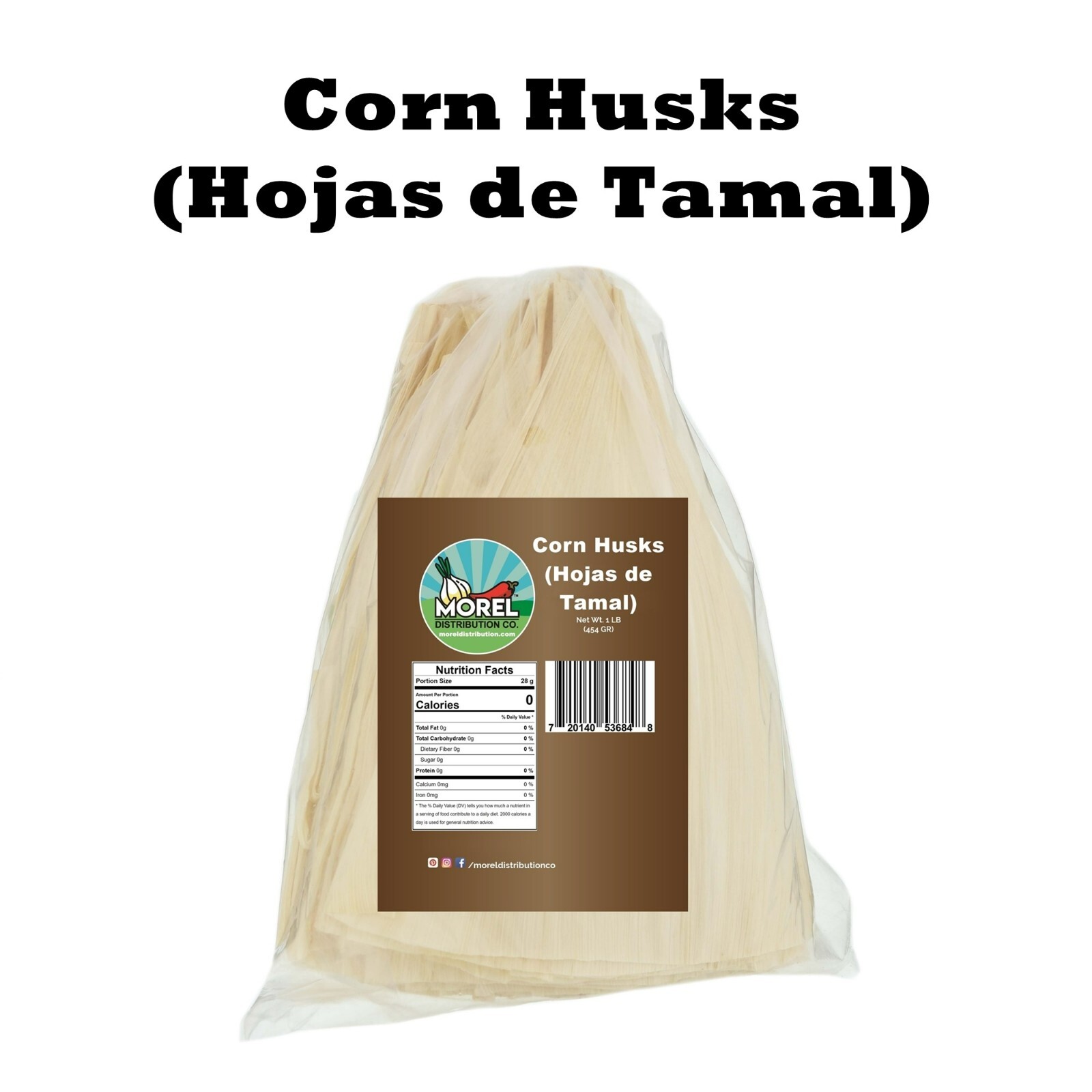 Cáscaras de maíz para tamales, hojas de tamal natural 1 lb
