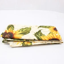 DII Design Imports Rustic Sunflower Tablecloth Cotton Fall Thanksgiving 50 x 51