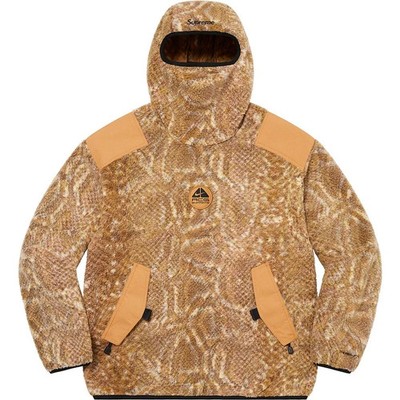 NEW Supreme Nike ACG Fleece Pullover Gold Snakeskin Sz Large